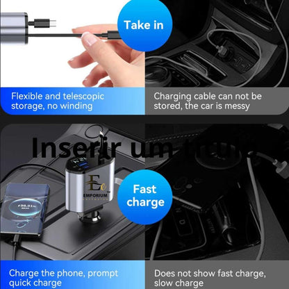 4-in-1 Car Phone Charger | 120W Fast Charger for Car